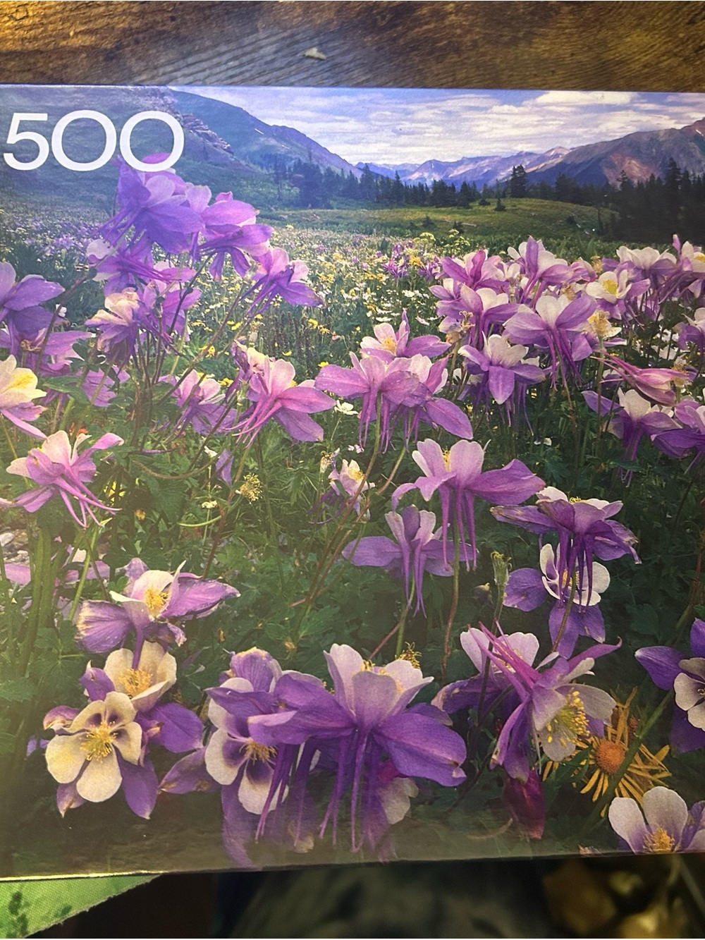 New sealed box 1991 Milton Bradley 500 piece jigsaw puzzle San Juan mountains CO